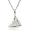 Kette mit Segelboot, Silber