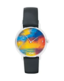 Künstler-Armbanduhr "Emil Nolde - Meer mit zwei kleinen Dampfern"