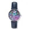 Künstler-Armbanduhr "Monet - Irisbeet in Monets Garten"