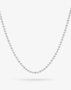 Kugelkette "Strandperlen", Silber und Gold