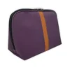 Kulturtasche ANNA violett/kognac
