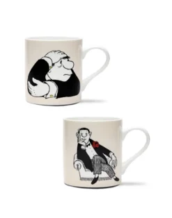 Loriot: 2 Becher "Der Denker und Herr im Sessel" im Set