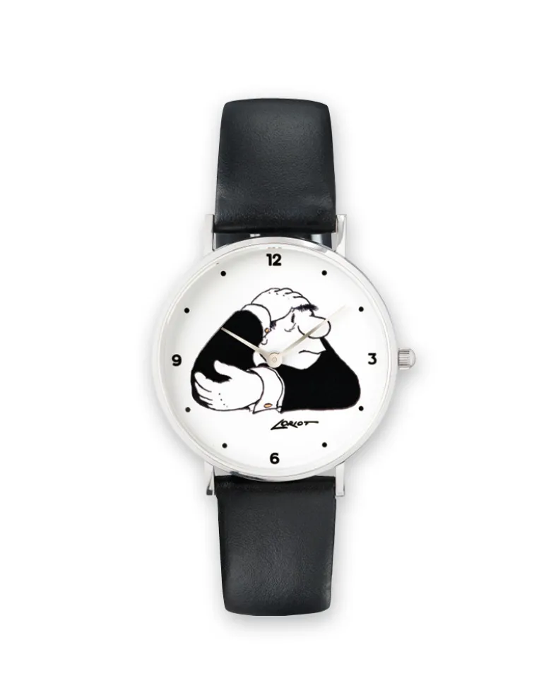 Loriot: Künstler-Armbanduhr "Der Denker"