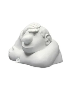 Loriot Skulptur „Der kleine Denker" in Porzellan