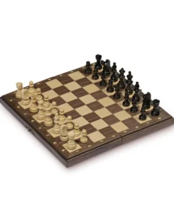 Magnetisches Schachspiel in Holz-Klappkassette