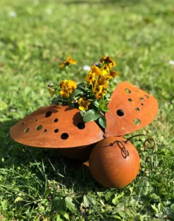 Marienkäfer aus Edelrost 2er-Set