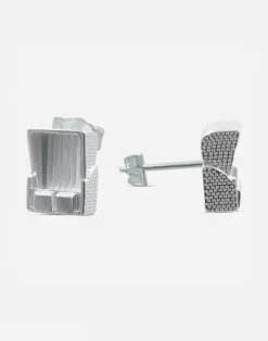 Ohrstecker Strandkorb, Silber und Gold