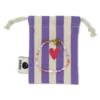 Perlenarmband flieder/rosa