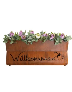 Pflanzgefäß (Blumenkasten) aus Edelrost