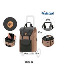 Quattro-Shopper Senta 2.0 sand