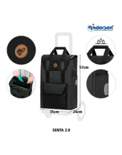 Quattro-Shopper Senta 2.0 schwarz