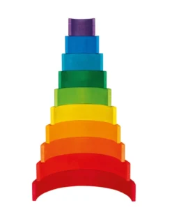 Regenbogen Bausteine aus Holz