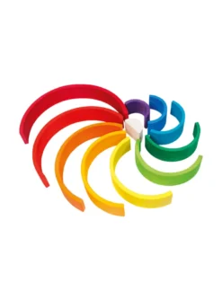 Regenbogen Bausteine aus Holz