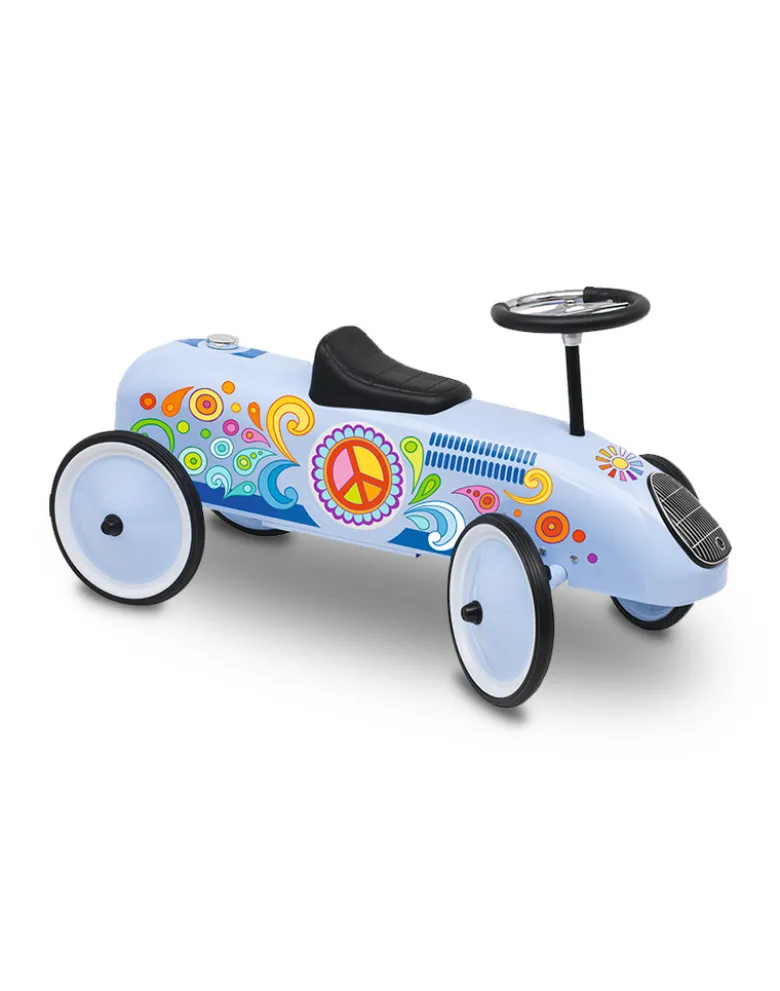 Rutscherfahrzeug/Rutsche-Auto in Blau, goki 66-Design