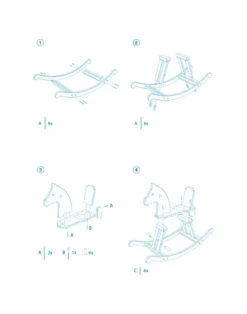 Schaukelpferd aus Holz