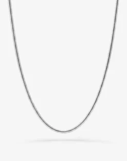 Schlangenkette "Küstenlinie", Silber und Gold