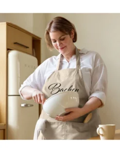 Schürze aus Bio-Baumwolle - Backen macht glücklich