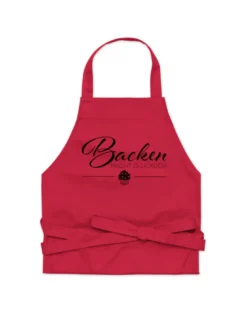 Schürze aus Bio-Baumwolle - Backen macht glücklich