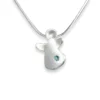 Schutzengel mit Aquamarin und Kette