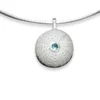 Seeigel mit Aquamarin und Kette