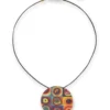 Wassily Kandinsky: Collier "Farbstudie Quadrate" mit Lederband
