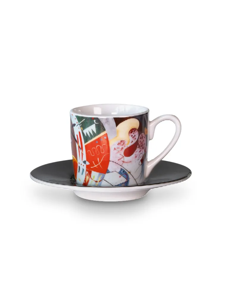 Wassily Kandinsky: 4 Espressostassen mit Künstlermotiven im Set