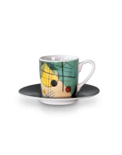 Wassily Kandinsky: 4 Espressostassen mit Künstlermotiven im Set
