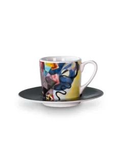 Wassily Kandinsky: 4 Espressostassen mit Künstlermotiven im Set