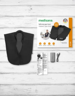Wärmecape mit Powerbank für Schultern/Rückenbereich
