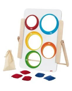 Zielwurfspiel aus Holz